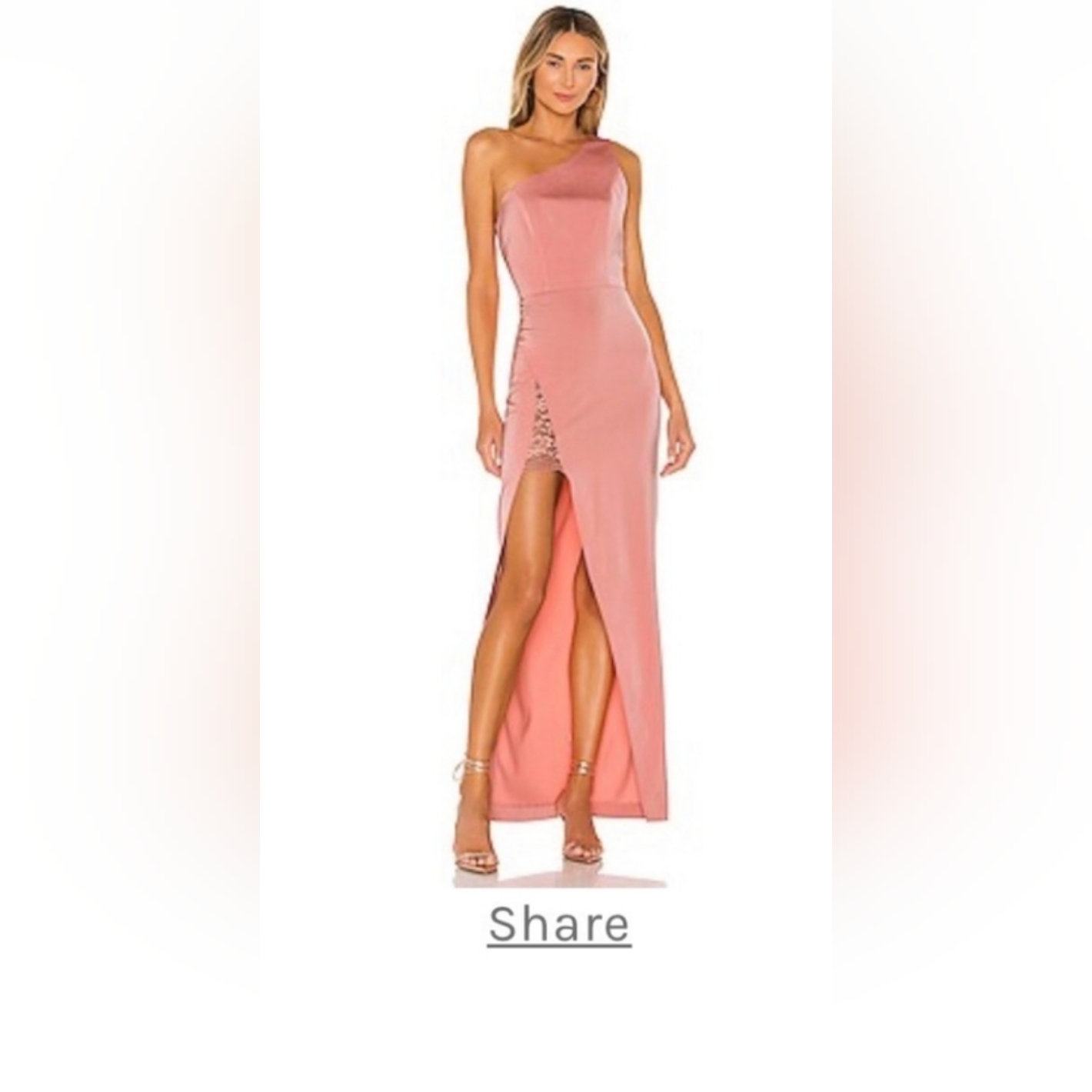 Nbd Azul Gown In Blush Nwt